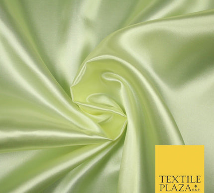 Plain Solid Smooth Shiny Lightweight Poly Satin Fabric Dress Lining Material 58"