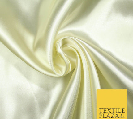 Plain Solid Smooth Shiny Lightweight Poly Satin Fabric Dress Lining Material 58"