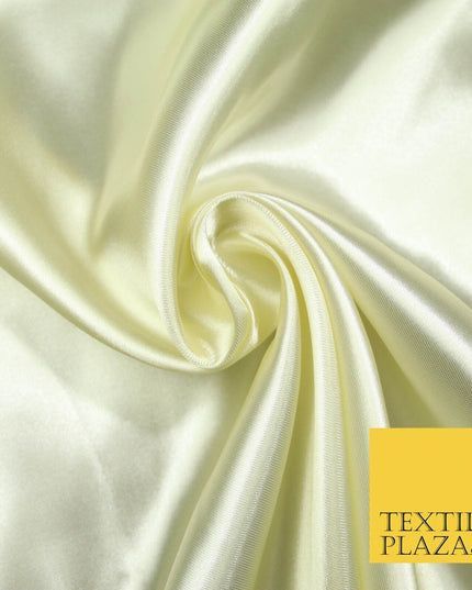 Plain Solid Smooth Shiny Lightweight Poly Satin Fabric Dress Lining Material 58"