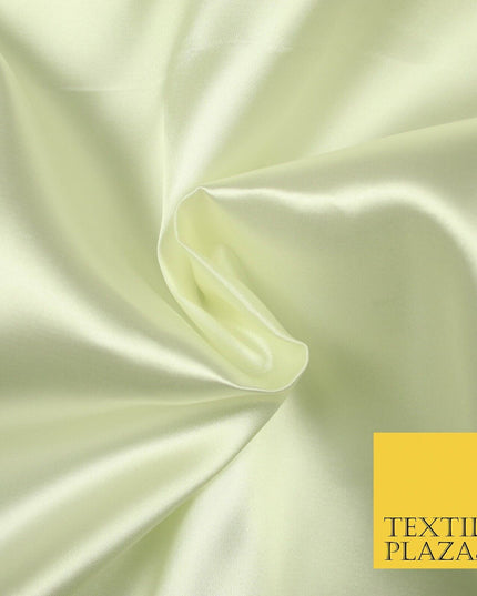 Plain Solid Smooth Shiny Lightweight Poly Satin Fabric Dress Lining Material 58"