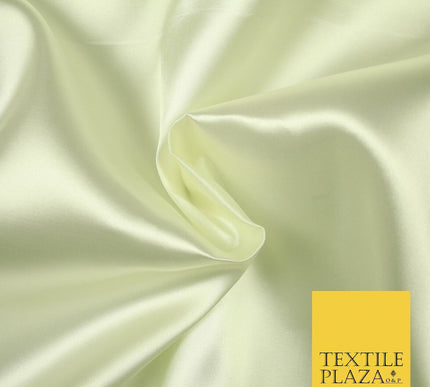 Plain Solid Smooth Shiny Lightweight Poly Satin Fabric Dress Lining Material 58"