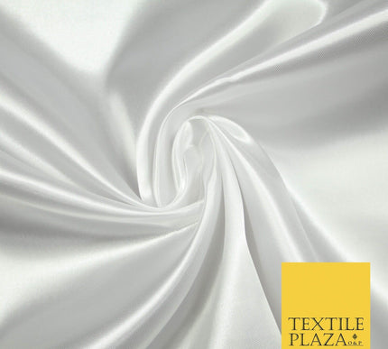 Plain Solid Smooth Shiny Lightweight Poly Satin Fabric Dress Lining Material 58"