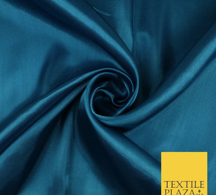 Plain Solid Smooth Shiny Lightweight Poly Satin Fabric Dress Lining Material 58"
