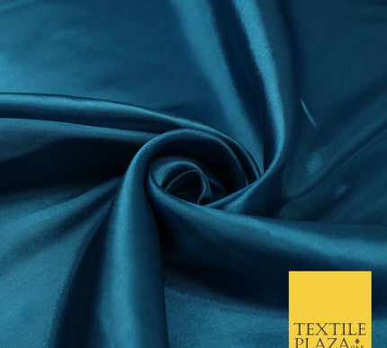 Plain Solid Smooth Shiny Lightweight Poly Satin Fabric Dress Lining Material 58"