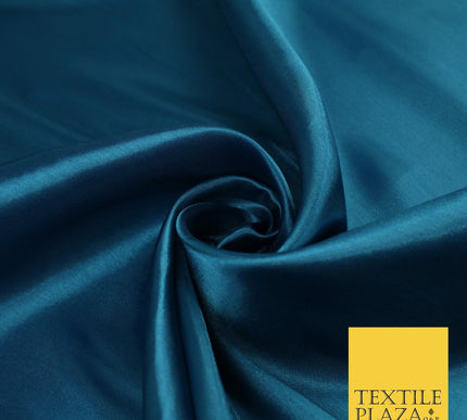 Plain Solid Smooth Shiny Lightweight Poly Satin Fabric Dress Lining Material 58"