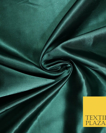 Plain Solid Smooth Shiny Lightweight Poly Satin Fabric Dress Lining Material 58"