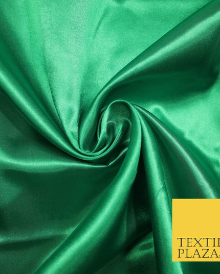 Plain Solid Smooth Shiny Lightweight Poly Satin Fabric Dress Lining Material 58"