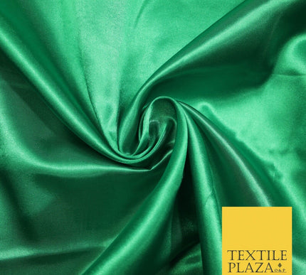 Plain Solid Smooth Shiny Lightweight Poly Satin Fabric Dress Lining Material 58"