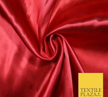 Plain Solid Smooth Shiny Lightweight Poly Satin Fabric Dress Lining Material 58"