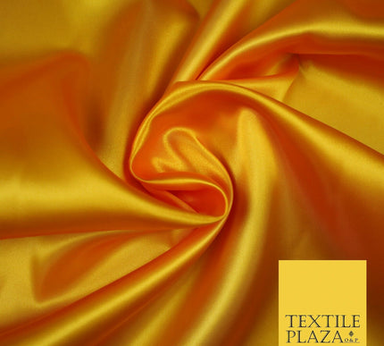 Plain Solid Smooth Shiny Lightweight Poly Satin Fabric Dress Lining Material 58"