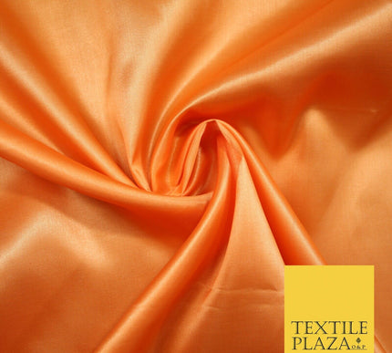 Plain Solid Smooth Shiny Lightweight Poly Satin Fabric Dress Lining Material 58"