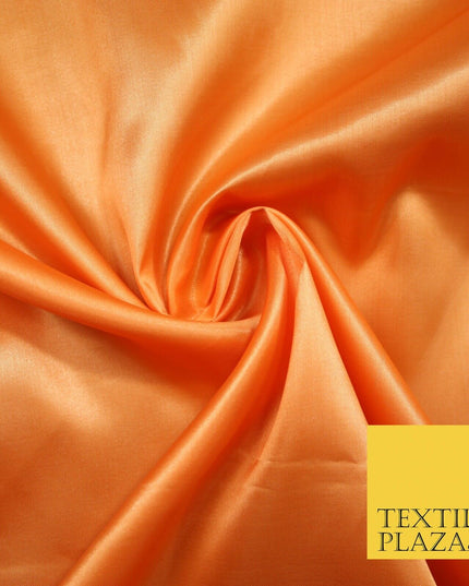 Plain Solid Smooth Shiny Lightweight Poly Satin Fabric Dress Lining Material 58"