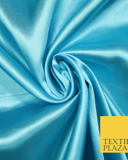 Plain Solid Smooth Shiny Lightweight Poly Satin Fabric Dress Lining Material 58"