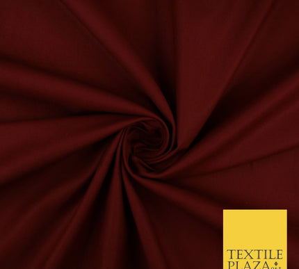 MAROON Stretch Cotton Drill Fabric Twill Uniform Work 56" 8584