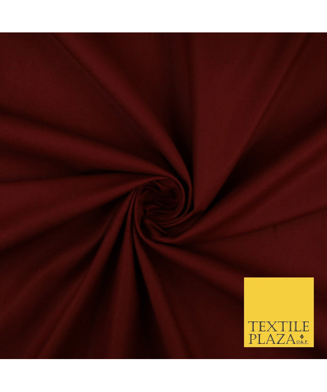 MAROON Stretch Cotton Drill Fabric Twill Uniform Work 56" 8584