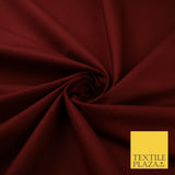 MAROON Stretch Cotton Drill Fabric Twill Uniform Work 56" 8584