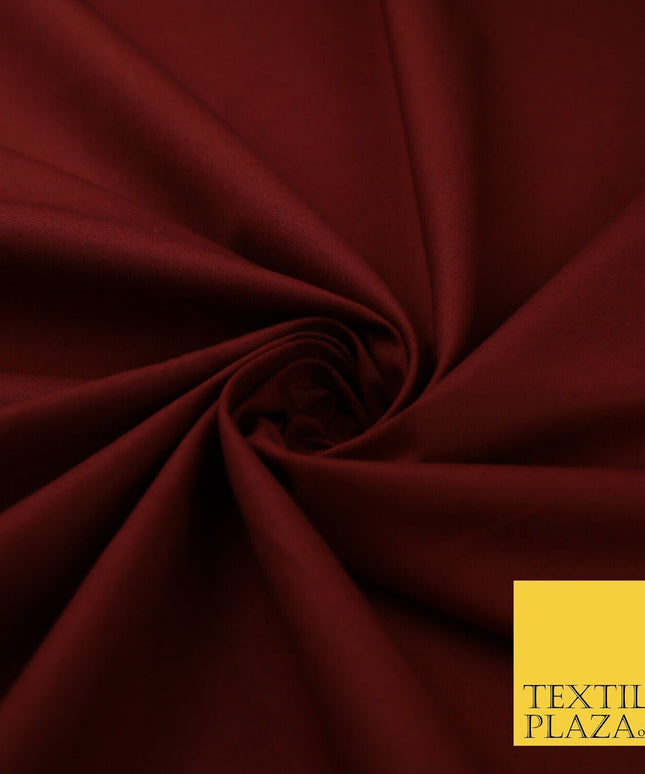 MAROON Stretch Cotton Drill Fabric Twill Uniform Work 56" 8584