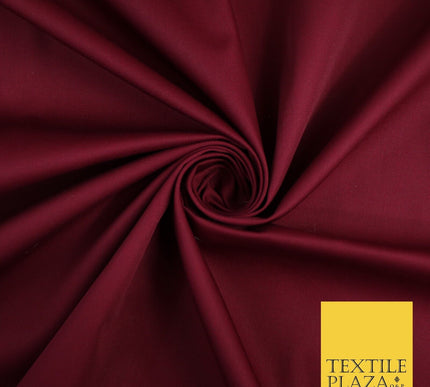 MAROON Poly Cotton Drill Fabric Twill Upholstery Uniform Work 56" 8578