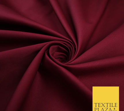 MAROON Poly Cotton Drill Fabric Twill Upholstery Uniform Work 56" 8578