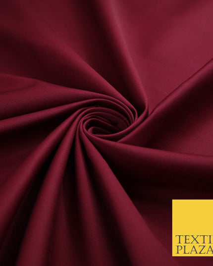 MAROON Poly Cotton Drill Fabric Twill Upholstery Uniform Work 56" 8578