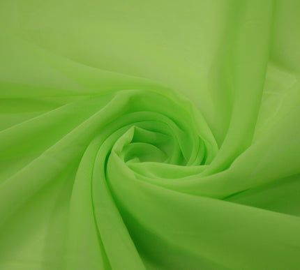ROYAL BLUE / GREEN Plain Organza Feel Chiffon Georgette Sheer Dress Fabric 58"