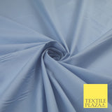 LUXURY SKY BLUE STRETCH COTTON SATEEN FABRIC Plain Stretch Dress Fabric 8582