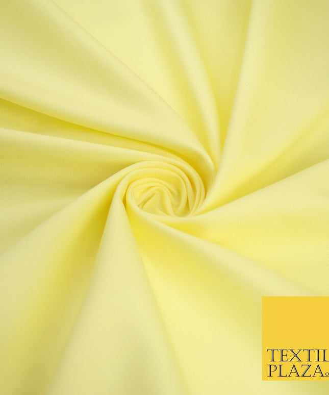LEMON Stretch Cotton Drill Fabric Twill Upholstery Uniform Work 56" 8579