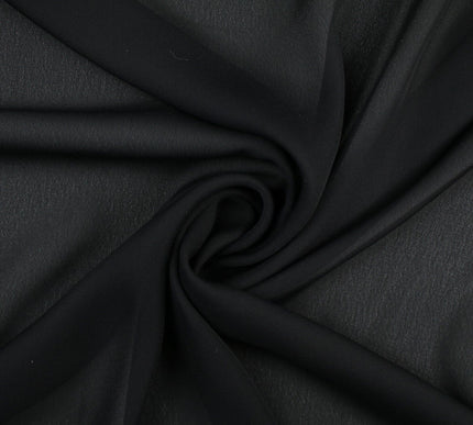 18 COLOURS - Premium Plain DOUBLE Georgette Chiffon Sheer Dress Polyester Fabric