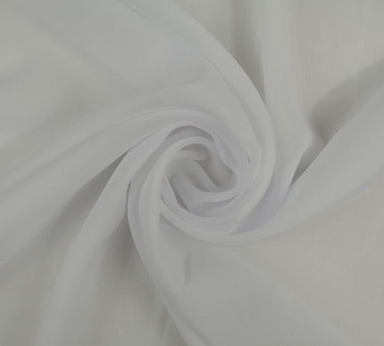 17 COLOURS Plain Soft Smooth Heavy Georgette Chiffon Sheer Dress Fabric 59" Wide