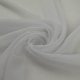 17 COLOURS Plain Soft Smooth Heavy Georgette Chiffon Sheer Dress Fabric 59" Wide