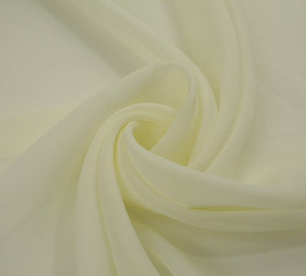 17 COLOURS Plain Soft Smooth Heavy Georgette Chiffon Sheer Dress Fabric 59" Wide