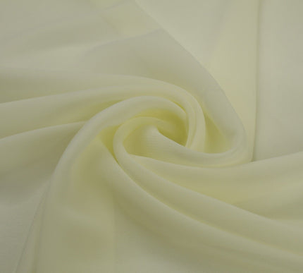 17 COLOURS Plain Soft Smooth Heavy Georgette Chiffon Sheer Dress Fabric 59" Wide