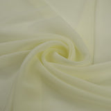 17 COLOURS Plain Soft Smooth Heavy Georgette Chiffon Sheer Dress Fabric 59" Wide