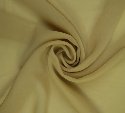 17 COLOURS Plain Soft Smooth Heavy Georgette Chiffon Sheer Dress Fabric 59" Wide