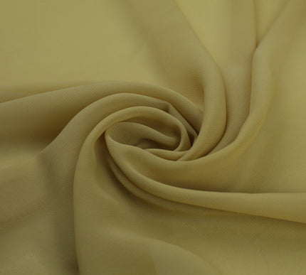 17 COLOURS Plain Soft Smooth Heavy Georgette Chiffon Sheer Dress Fabric 59" Wide