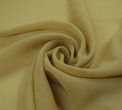 17 COLOURS Plain Soft Smooth Heavy Georgette Chiffon Sheer Dress Fabric 59" Wide