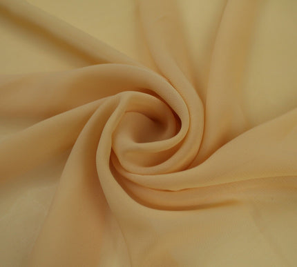 17 COLOURS Plain Soft Smooth Heavy Georgette Chiffon Sheer Dress Fabric 59" Wide