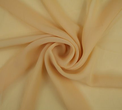 17 COLOURS Plain Soft Smooth Heavy Georgette Chiffon Sheer Dress Fabric 59" Wide