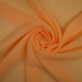 17 COLOURS Plain Soft Smooth Heavy Georgette Chiffon Sheer Dress Fabric 59" Wide