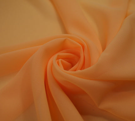 17 COLOURS Plain Soft Smooth Heavy Georgette Chiffon Sheer Dress Fabric 59" Wide