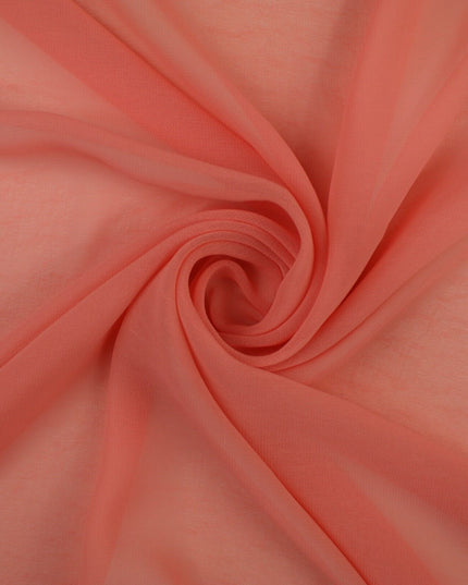 17 COLOURS Plain Soft Smooth Heavy Georgette Chiffon Sheer Dress Fabric 59" Wide