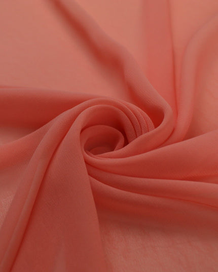 17 COLOURS Plain Soft Smooth Heavy Georgette Chiffon Sheer Dress Fabric 59" Wide