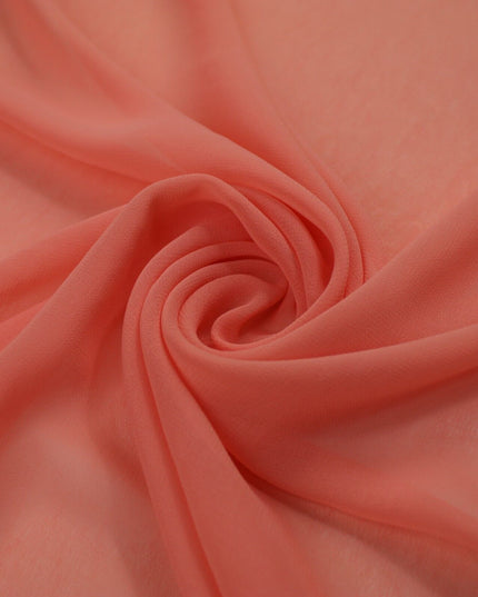 17 COLOURS Plain Soft Smooth Heavy Georgette Chiffon Sheer Dress Fabric 59" Wide