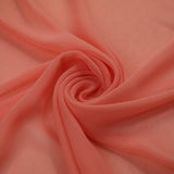 17 COLOURS Plain Soft Smooth Heavy Georgette Chiffon Sheer Dress Fabric 59" Wide