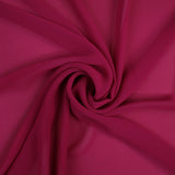 17 COLOURS Plain Soft Smooth Heavy Georgette Chiffon Sheer Dress Fabric 59" Wide