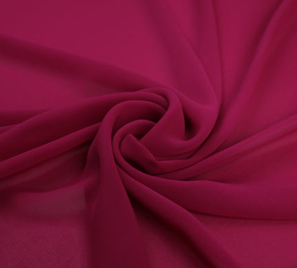 17 COLOURS Plain Soft Smooth Heavy Georgette Chiffon Sheer Dress Fabric 59" Wide