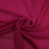 17 COLOURS Plain Soft Smooth Heavy Georgette Chiffon Sheer Dress Fabric 59" Wide