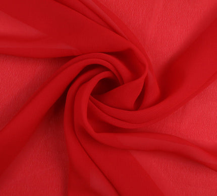 17 COLOURS Plain Soft Smooth Heavy Georgette Chiffon Sheer Dress Fabric 59" Wide