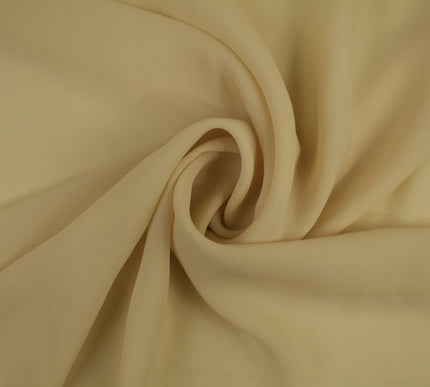 18 COLOURS - Premium Plain DOUBLE Georgette Chiffon Sheer Dress Polyester Fabric