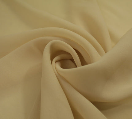 18 COLOURS - Premium Plain DOUBLE Georgette Chiffon Sheer Dress Polyester Fabric